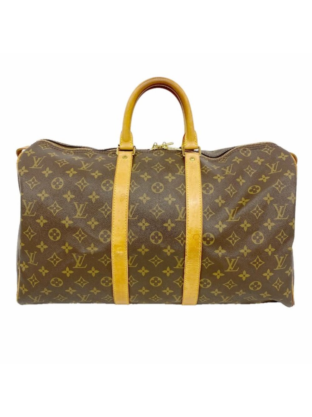 Louis Vuitton Boston Bag Monogram Keepall 45 Brown